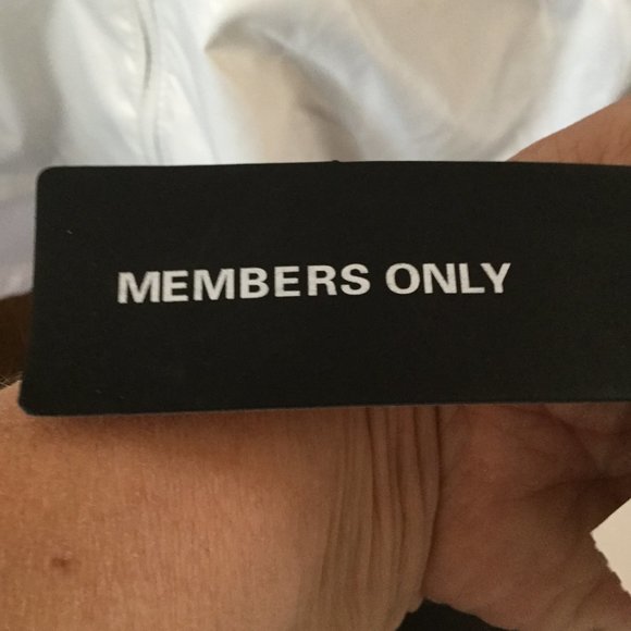 Members Only jacket NWT pink white and blue, hooded - Picture 5 of 10